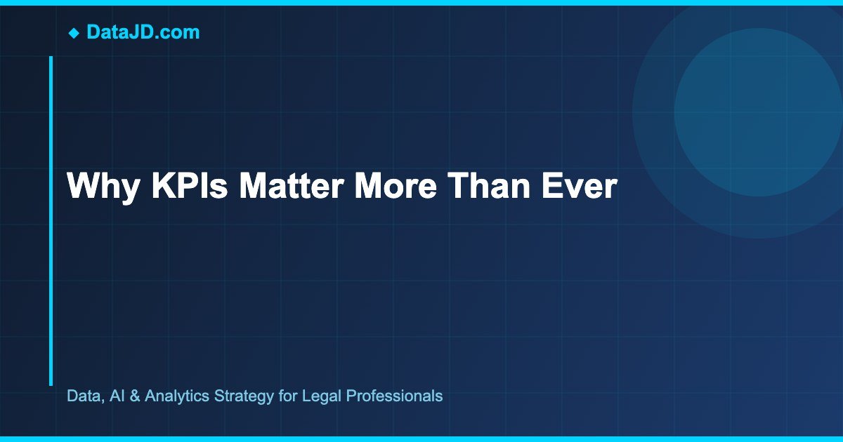 Why KPIs Matter More Than Ever