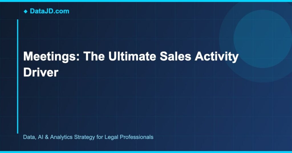 Meetings: The Ultimate Sales Activity Driver