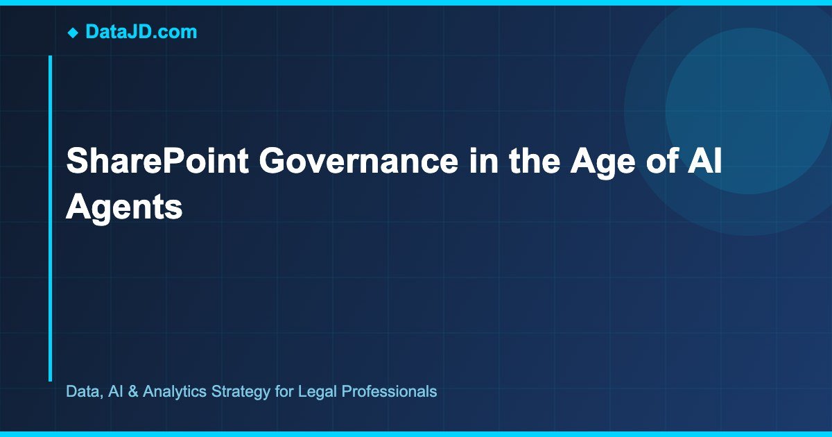 SharePoint Governance in the Age of AI Agents